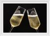 "Two Festive Champagne Glasses Celebration"