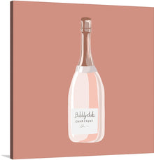  Adorn your space with the elegance and sophistication captured in this exquisite print of a champagne bottle, an artwork that marries minimalism and luxury. The soft, muted tones create a calming atmosphere, while the detailed illustration of the “Pink Bubbly Club” champagne bottle evokes a sense of celebration and opulence.