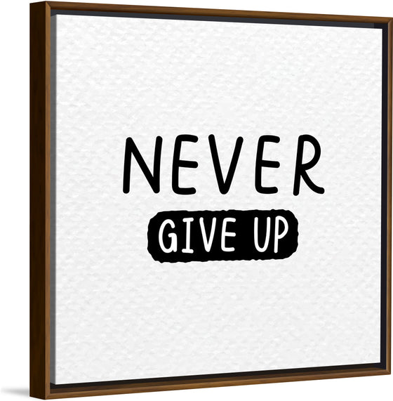 "Never Give Up"