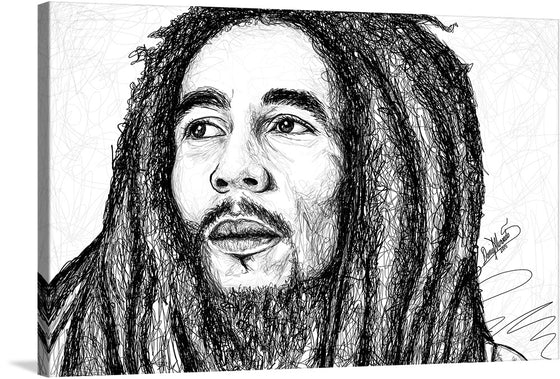 “Bob Marley Sketch” by Daniel Alvarado Silvera is a striking piece of art that captures the essence of the legendary musician. The sketch is done in a unique style that is both intricate and bold. This print would make a great addition to any music lover’s collection. 