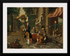 "Musicians on a classical terrace", Johann Faber