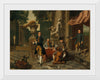 "Musicians on a classical terrace", Johann Faber