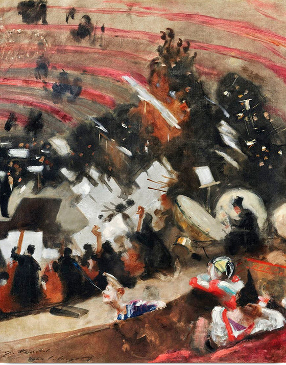 "Rehearsal of the Pasdeloup Orchestra at the Cirque d’Hiver (ca. 1879)", John Singer Sargent
