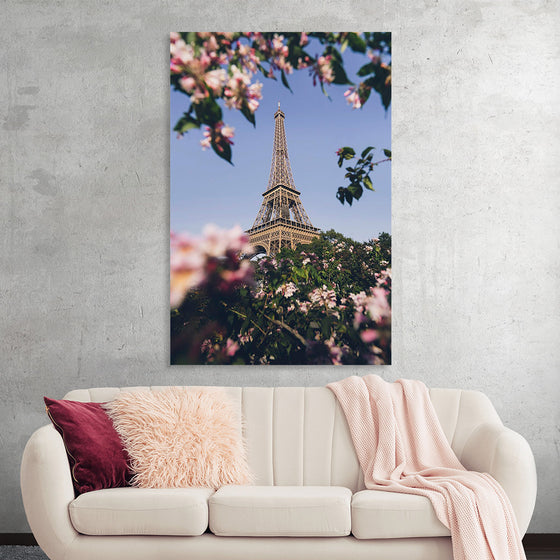"The Eiffel Tower at Champ de Mars in Paris, France"