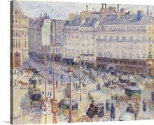  Immerse yourself in the bustling atmosphere of 19th century Paris with a print of Camille Pissarro’s masterpiece, “The Place du Havre, Paris (1893)”. Every brushstroke captures the dynamic energy and movement of the city, as people, carriages, and the architectural elegance of Paris come to life. The artist’s unique perspective and use of light invite viewers into a moment frozen in time, offering not just a visual experience but an emotional journey.