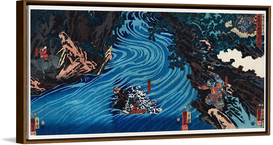 "Gentoku Uma o Odorashite Tankei o Koeru zu (1798-1861)", Utagawa Kuniyoshi