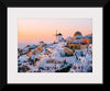 "View of Oia traditional cave houses in Santorini, Greece"