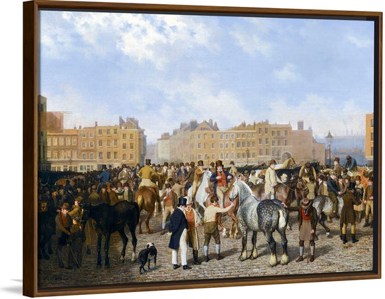 "Old Smithfield Market (1824)", Jacques–Laurent Agasse