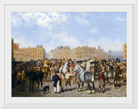 "Old Smithfield Market (1824)", Jacques–Laurent Agasse