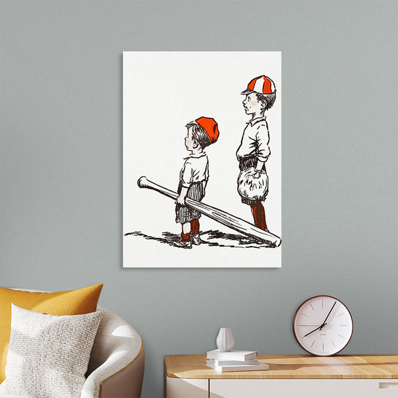 "Two Little Baseball Players"