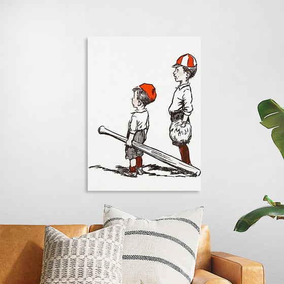 "Two Little Baseball Players"