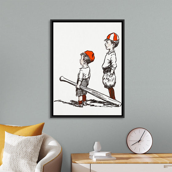 "Two Little Baseball Players"