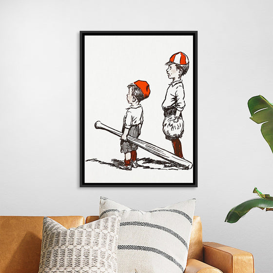 "Two Little Baseball Players"