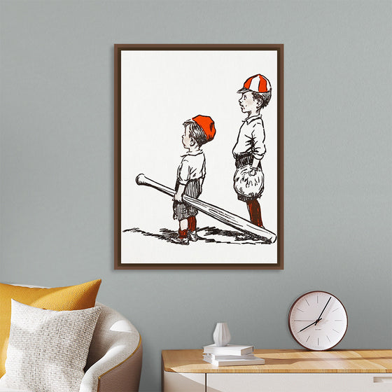 "Two Little Baseball Players"