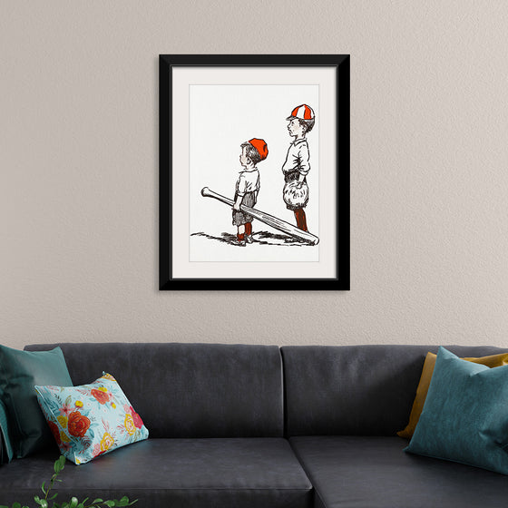 "Two Little Baseball Players"