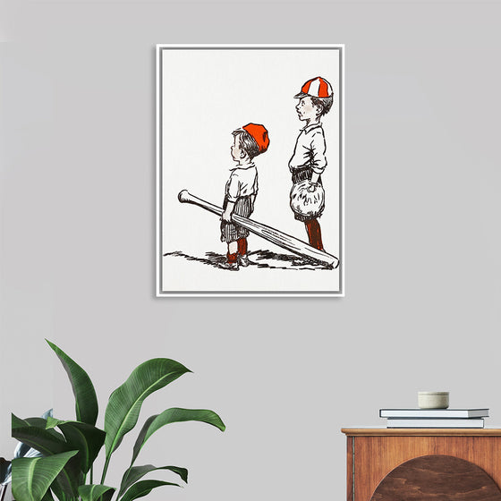 "Two Little Baseball Players"