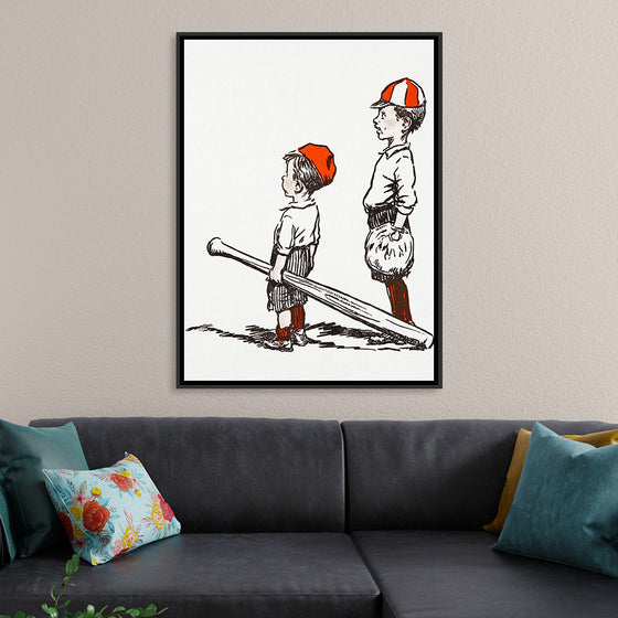 "Two Little Baseball Players"