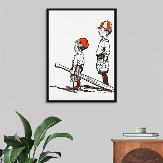 "Two Little Baseball Players"