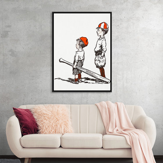 "Two Little Baseball Players"