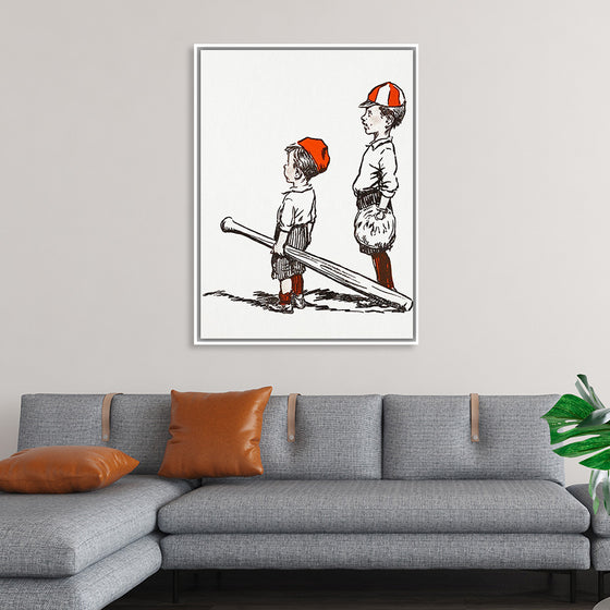 "Two Little Baseball Players"