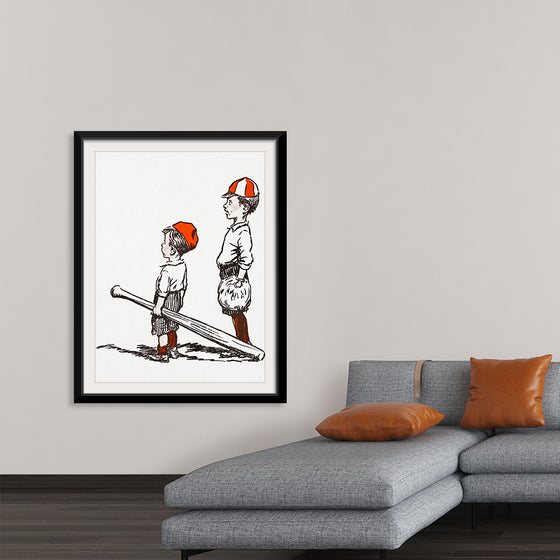 "Two Little Baseball Players"