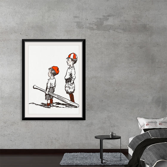 "Two Little Baseball Players"