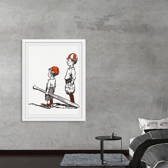 "Two Little Baseball Players"