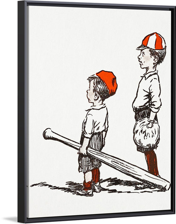 "Two Little Baseball Players"
