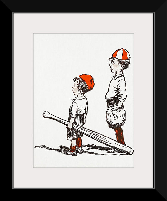 "Two Little Baseball Players"