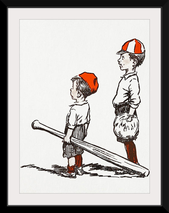 "Two Little Baseball Players"