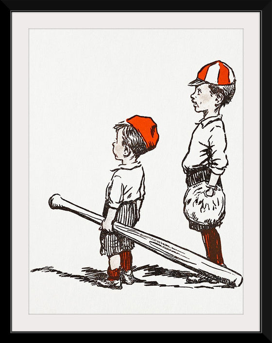 "Two Little Baseball Players"