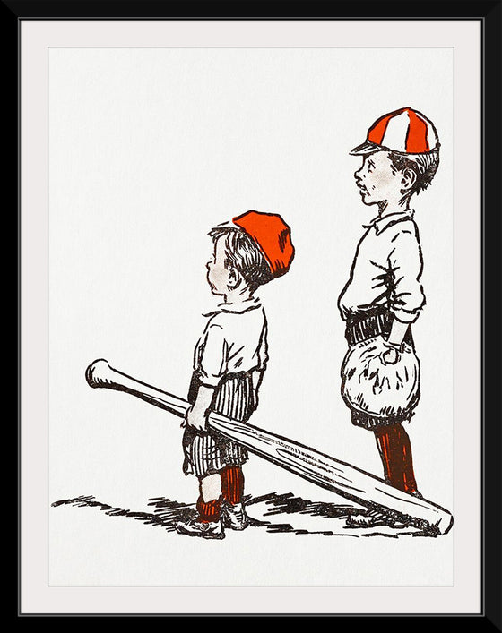 "Two Little Baseball Players"