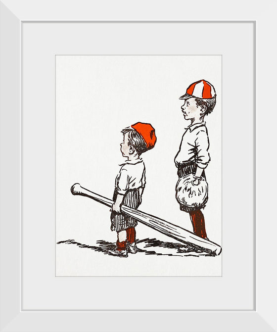 "Two Little Baseball Players"