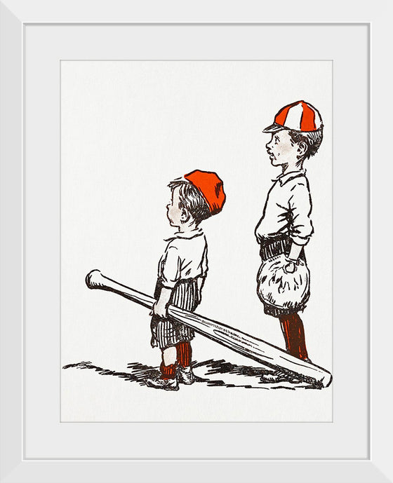 "Two Little Baseball Players"