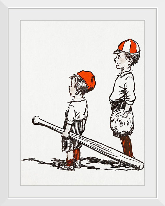 "Two Little Baseball Players"