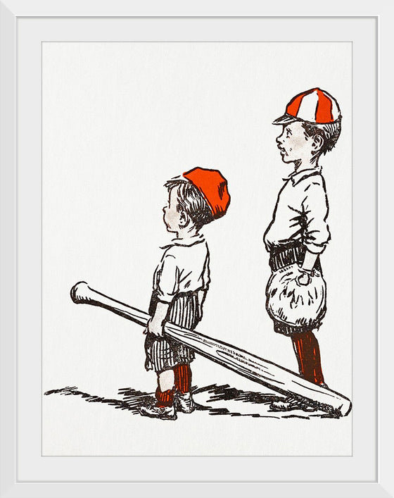 "Two Little Baseball Players"