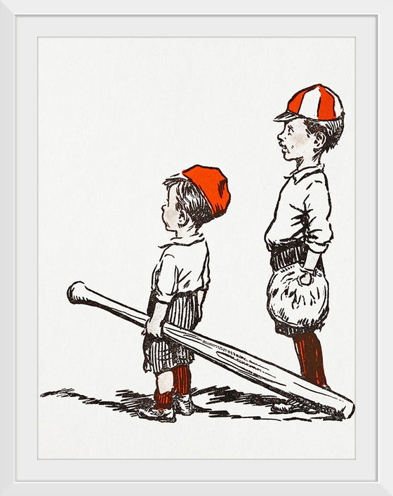 "Two Little Baseball Players"