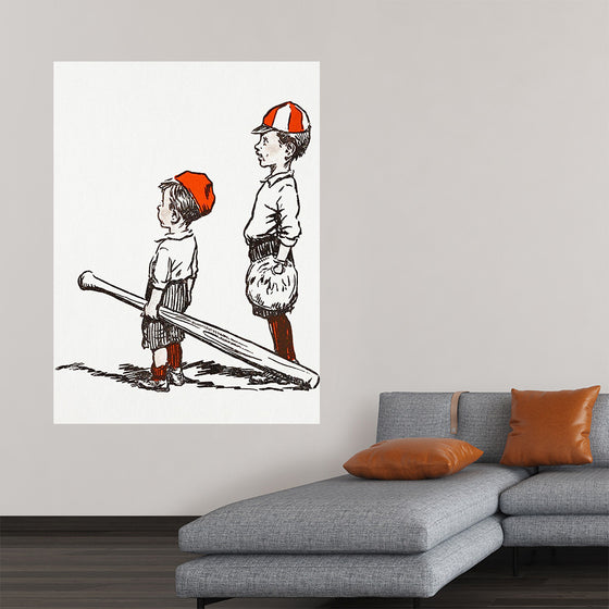 "Two Little Baseball Players"