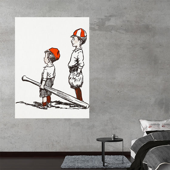 "Two Little Baseball Players"