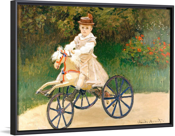 "Jean Monet on His Hobby Horse", Claude Monet