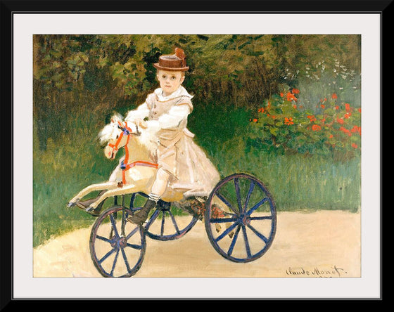 "Jean Monet on His Hobby Horse", Claude Monet