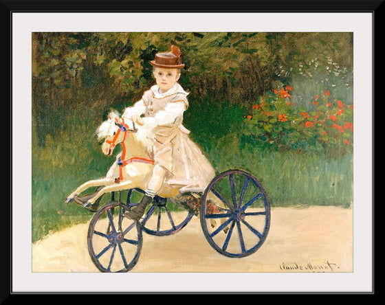 "Jean Monet on His Hobby Horse", Claude Monet