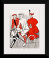 "Women riding bicycles on a road, remixed from artworks", Edward Penfield