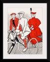 "Women riding bicycles on a road, remixed from artworks", Edward Penfield