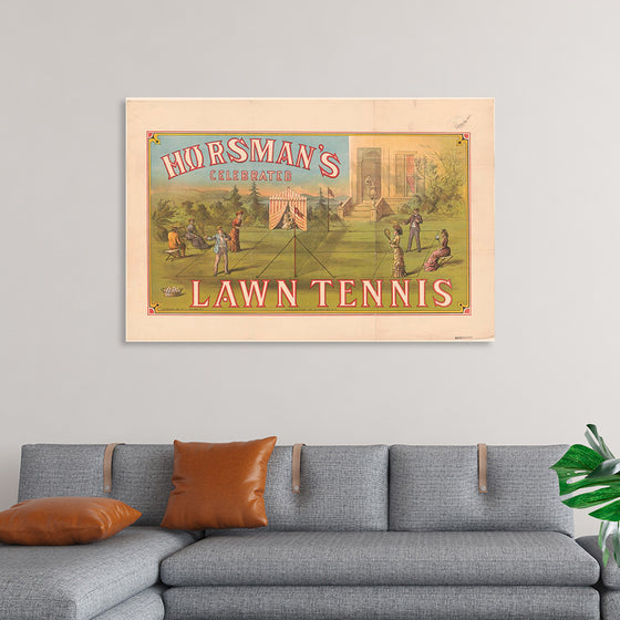 "Horsman's Celebrated Lawn Tennis Charles Hart lith., N.Y"