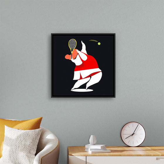 "Character Illustration of a Female Tennis Player"