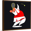 "Character Illustration of a Female Tennis Player"