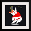 "Character Illustration of a Female Tennis Player"