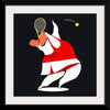 "Character Illustration of a Female Tennis Player"