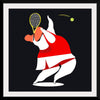 "Character Illustration of a Female Tennis Player"